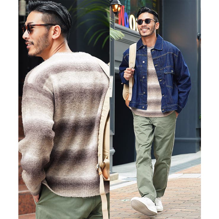 ◇グラデーションニット◇あったか 柔らか ニット[品番：JG000014092