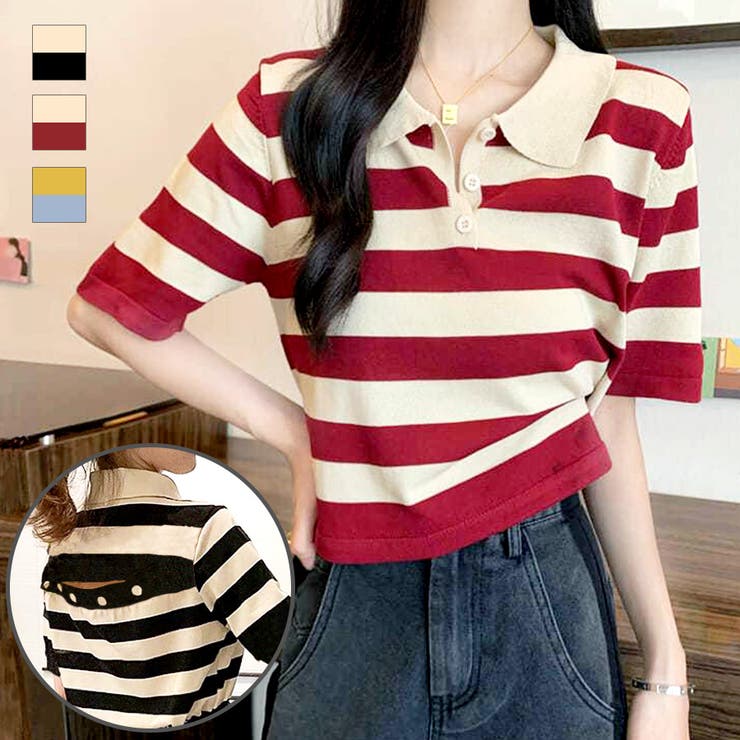 ポロシャツ 半袖 ボーダー[品番：JCSW0000958]｜JOCOSA（ジョコサ）の