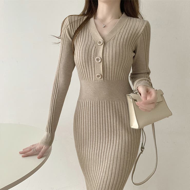 ワンピース ロングワンピース タイトワンピース[品番：JCSW0000813