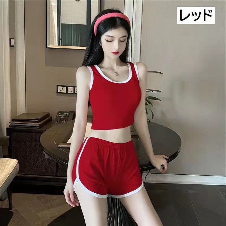 セットアップ タンクトップ ショートパンツ[品番：FQ000172946