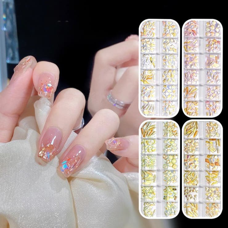 ネイルアートパーツ パーツセット 12種類[品番：FQ000201450]｜PlusNao