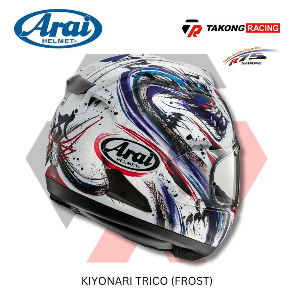 ARAI Helmets - RX-7X Kiyonari Trico (Frost) – Takong Racing
