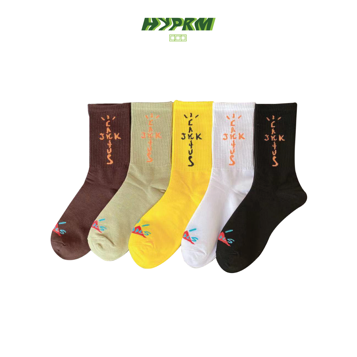 TRAVIS SCOTT CACTUS JACK High Socks OOTD Socks (1 Pair Per Pack