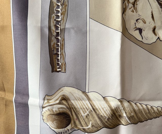 送料無料 11%OFF】香港 エルメス シルクスカーフ 1980年 シェル