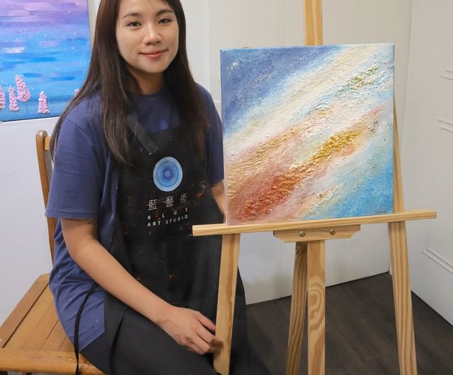 台湾 【体験・アクティビティ】金箔アート テクスチャーアート 抽象画