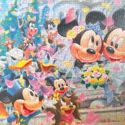 新品未開封 ディズニー ジグソーパズル 1000 そよ風のウェディング