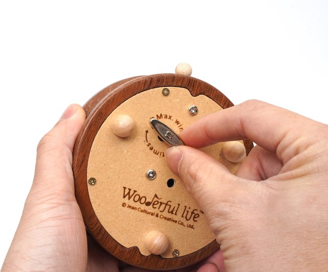 台湾 【スヌーピーとシェラード】PEANUTS マルチ回転オルゴール ウッ