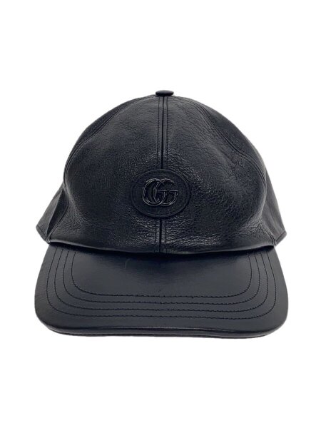 GUCCI(グッチ) / レザーキャップ/L/レザー/BLK/メンズ/727238// | 中古
