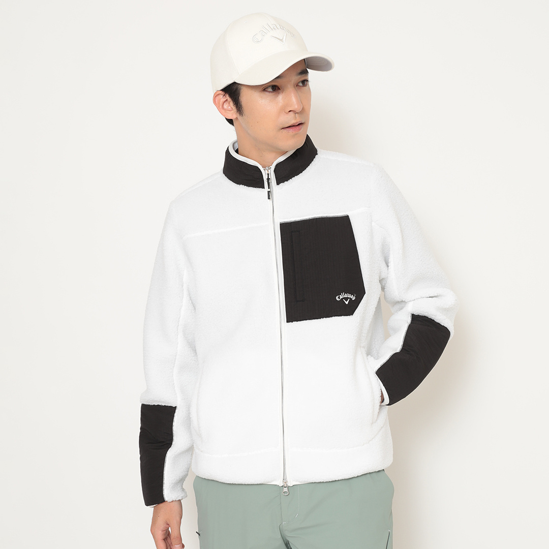 カールボアフリースフルジップブルゾン (MENS)