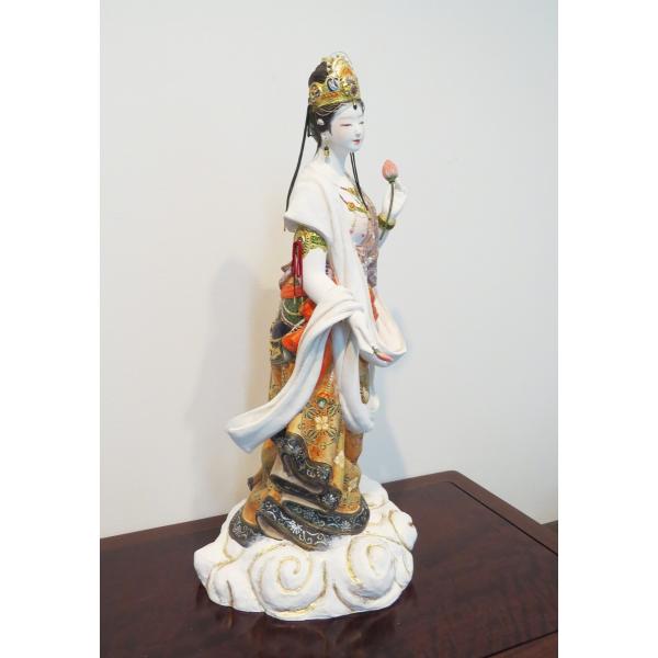 内閣総理大臣賞受賞伝統工芸士梶原正二博多人形「天恵」観音菩薩像