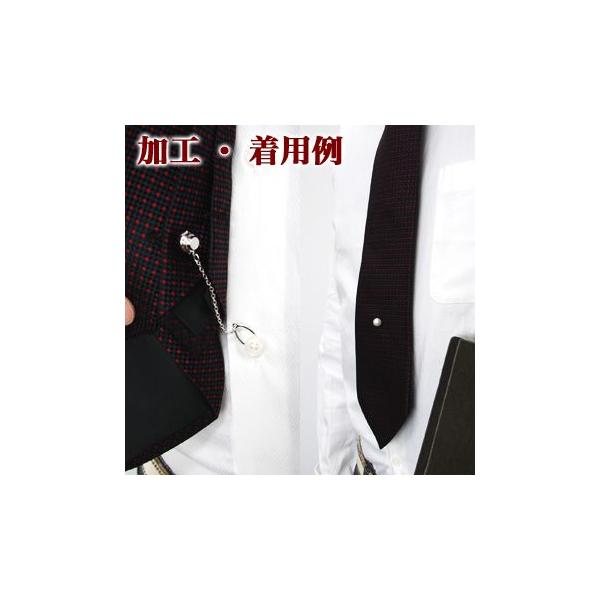 1粒真珠用 タイタック（ネクタイピン・ピンブローチ）金具 針：Pt900