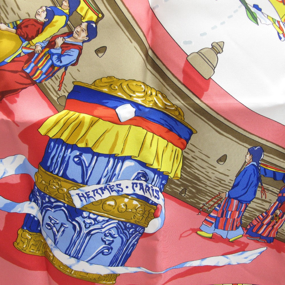 HERMES エルメス カレ90 PRIERES AU VENT 風の中の祈り シルクスカーフ