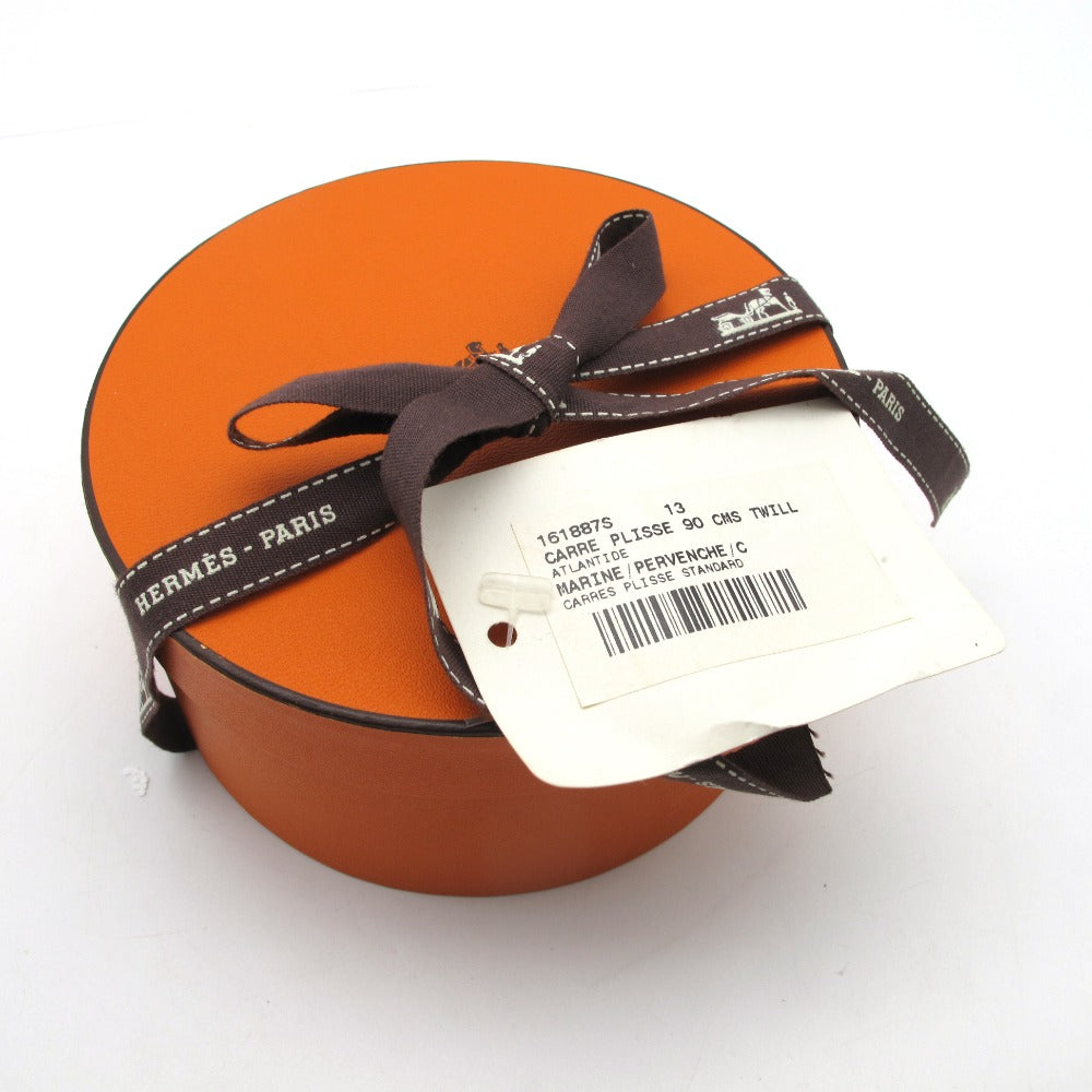 HERMES エルメス カレ 90 プリーツ L'ATLANTIDE アトランティス大陸