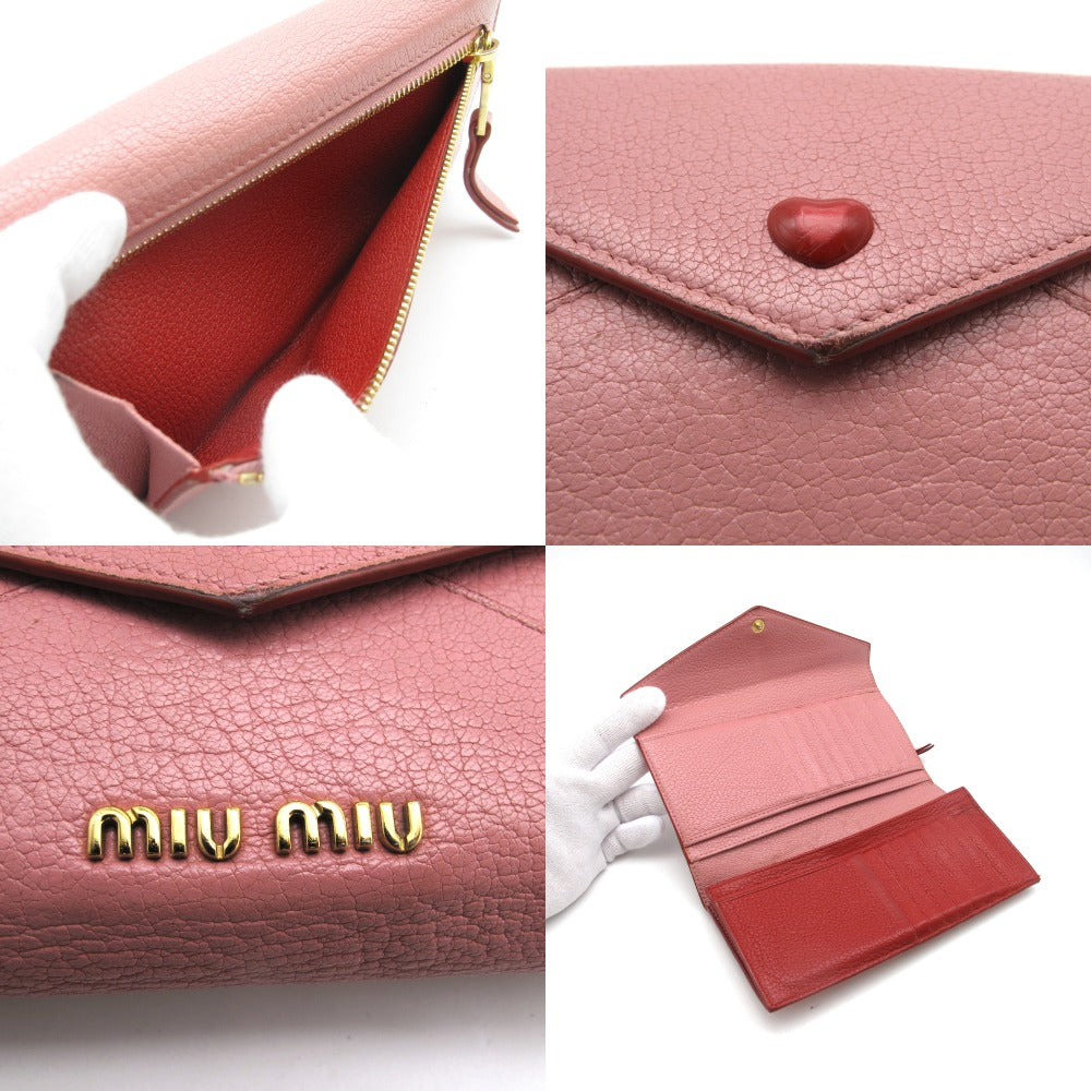 MIUMIU ミュウミュウ マドラス ラブレター 三つ折り長財布 ロング