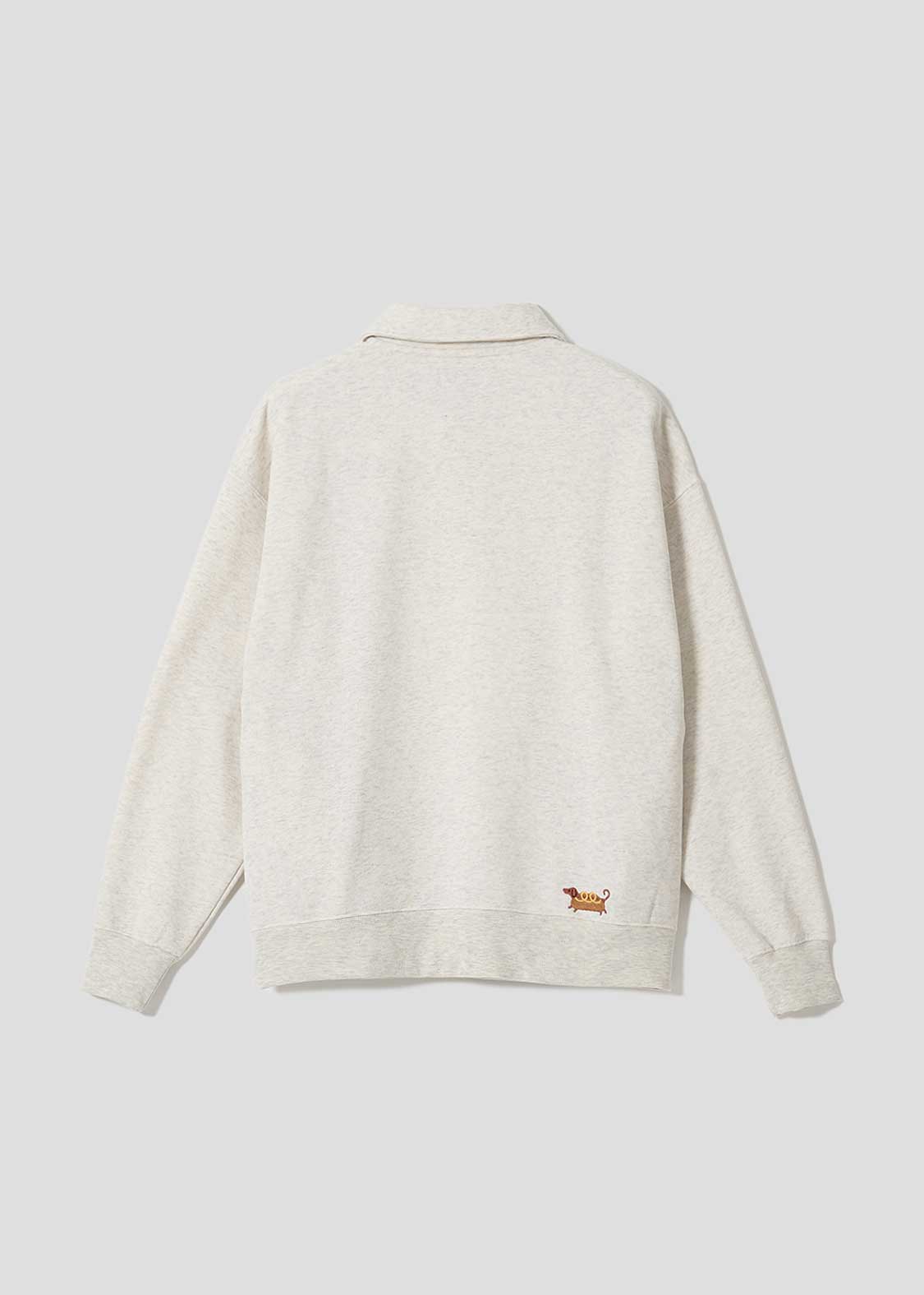 ナガスギルイヌホットドッグクラブ｜フワキモウ襟付スウェット｜ユニ