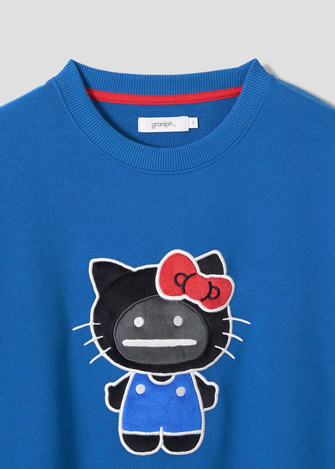 L グラニフ ハローキティ 裏毛スウェット HELLO SHADOW｜裏毛