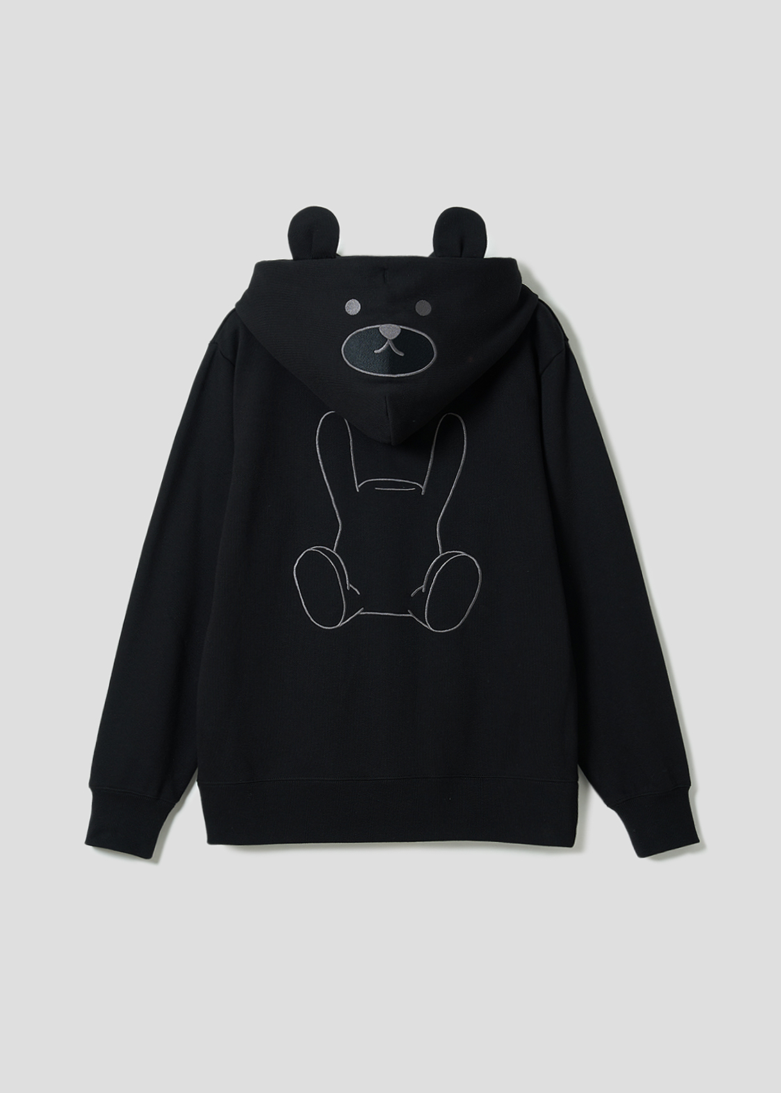 コントロールベア｜バックフェイスジップパーカー｜ユニセックス