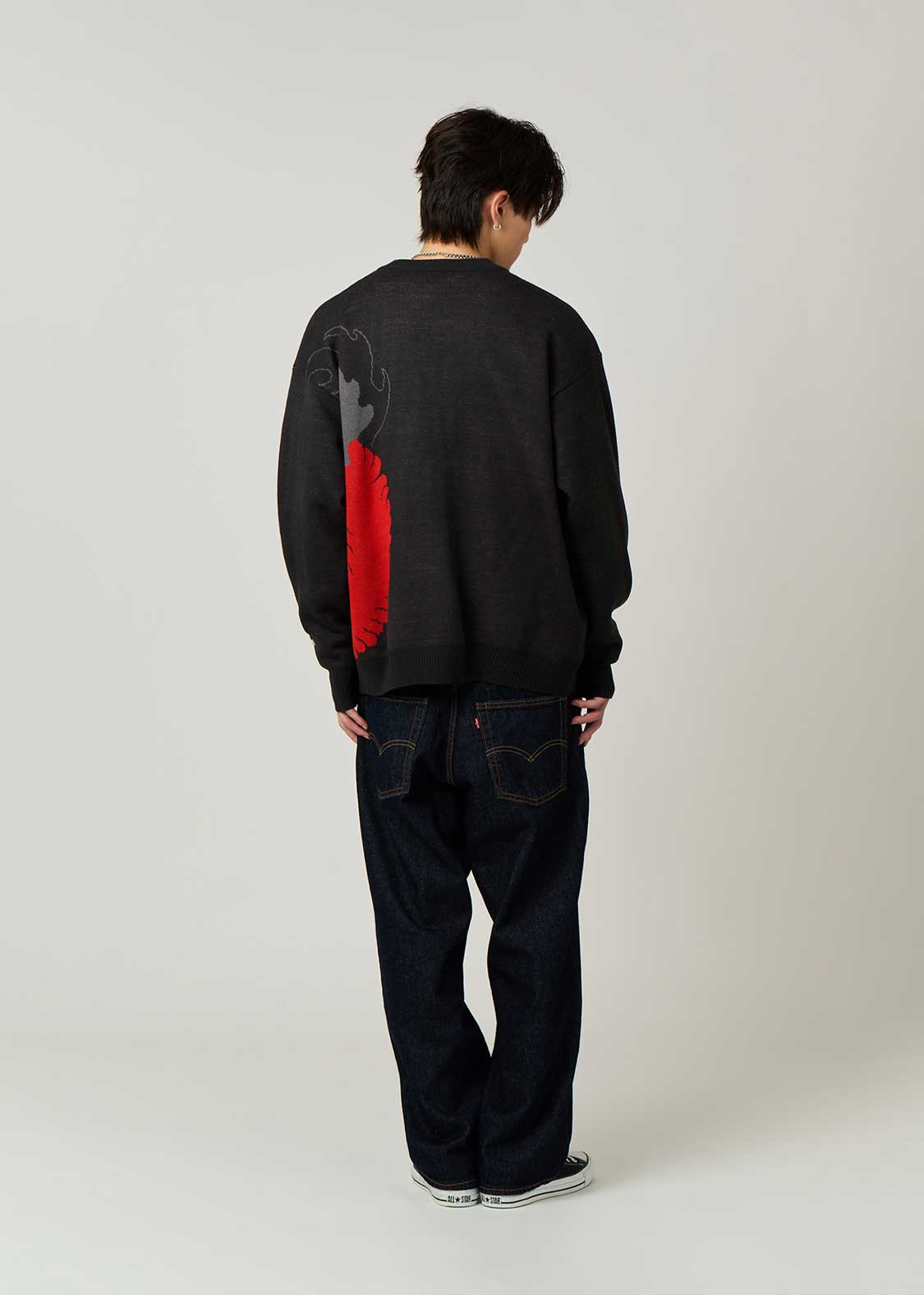 DJ NYAO｜ウォッシャブルジャカードカーディガン｜ユニセックス