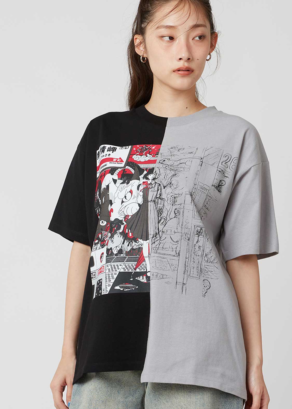 DORORO｜ビッグシルエットTシャツ｜ユニセックス｜グラニフ(graniph