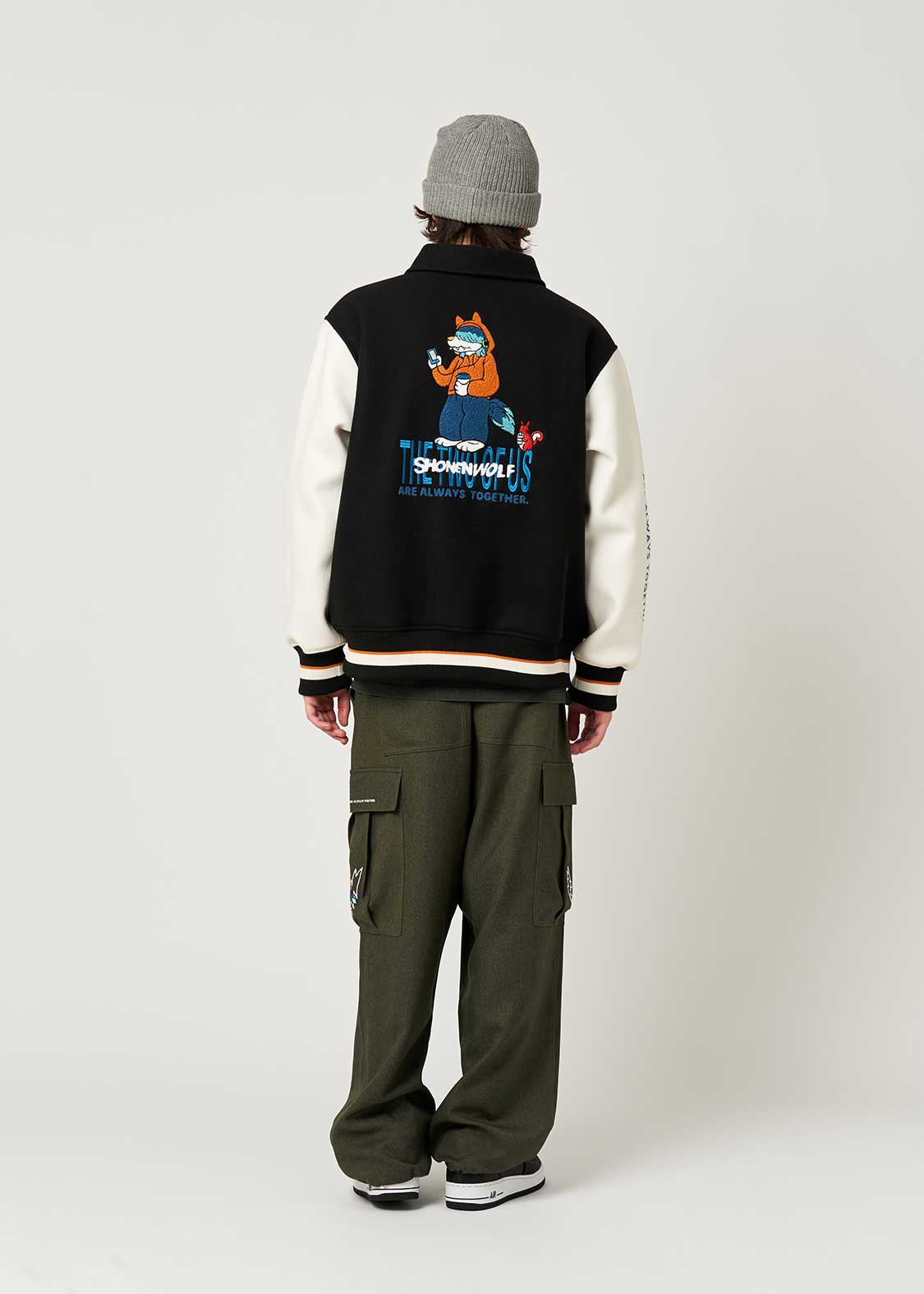 少年ウルフ｜スタジャン｜ユニセックス｜グラニフ(graniph)公式