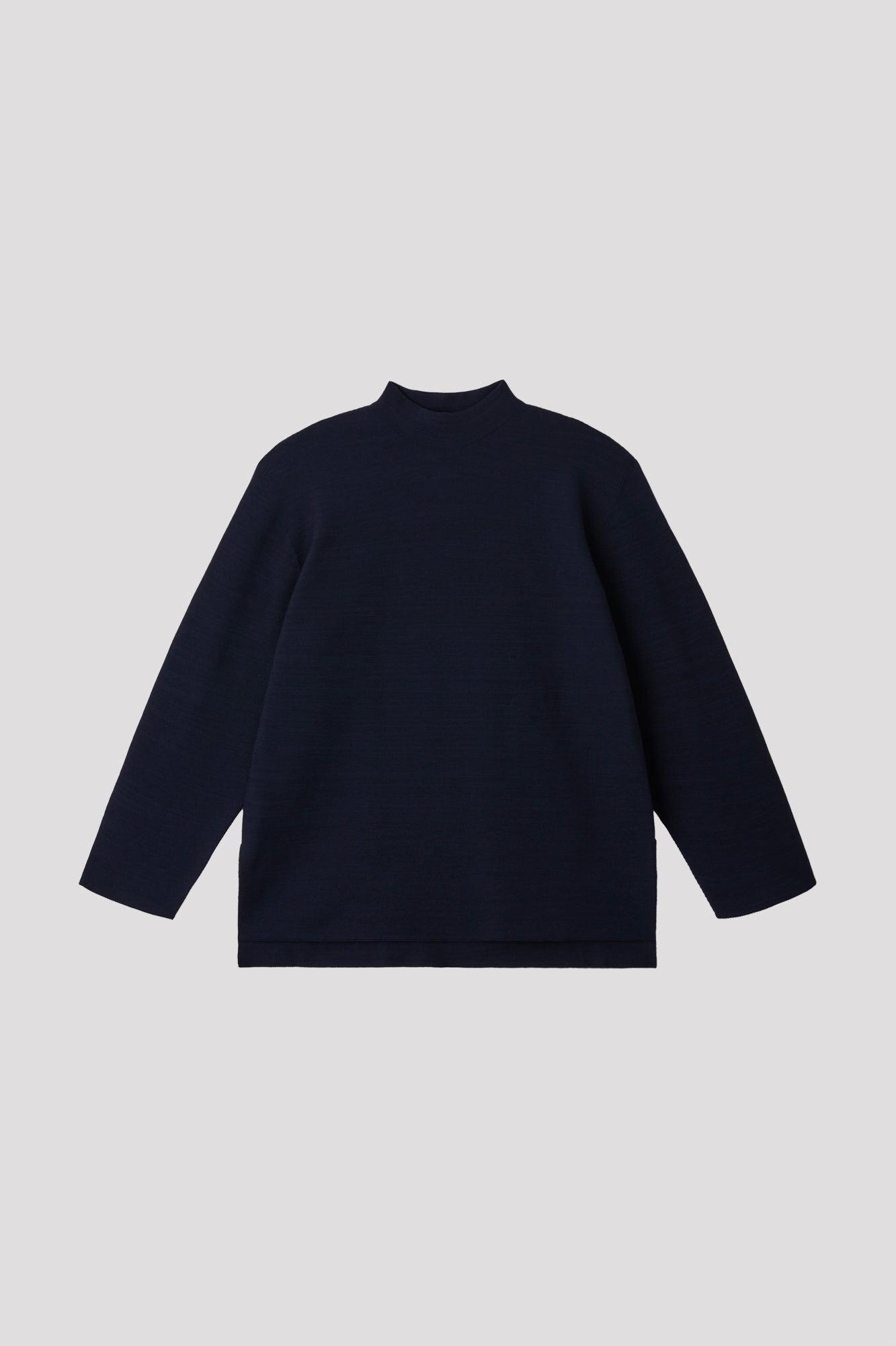 GARTER MOCKNECK LONG SLEEVE TEE SHIRT