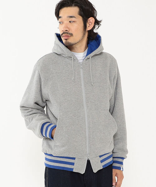 LOOPWHEELER × BEAMS PLUS / 別注 ダウン ジップ パーカー（スウェット