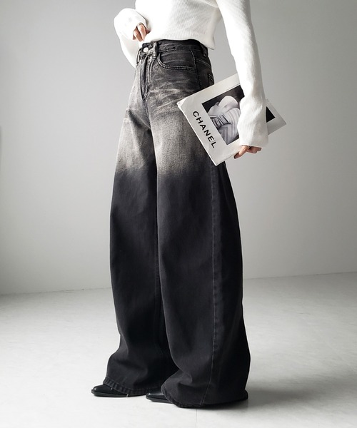 4size ／ 2color 】ヴィンテージグラデーションウォッシングルーズ