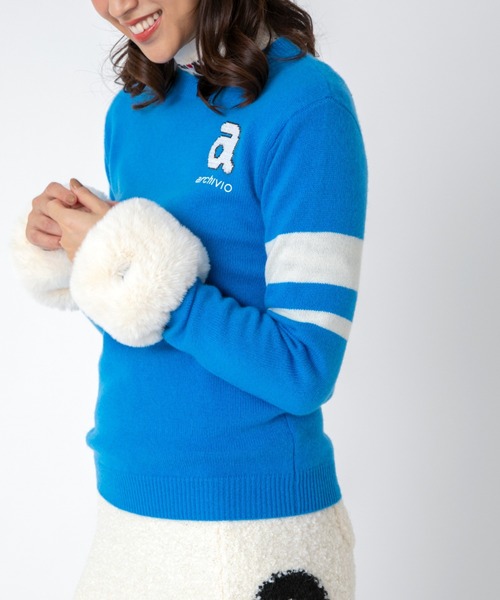アルチビオ　カシミヤニットプルオーバー セール】<LADIES>アルチビオゴルフウェア カシミヤニットプルオーバー