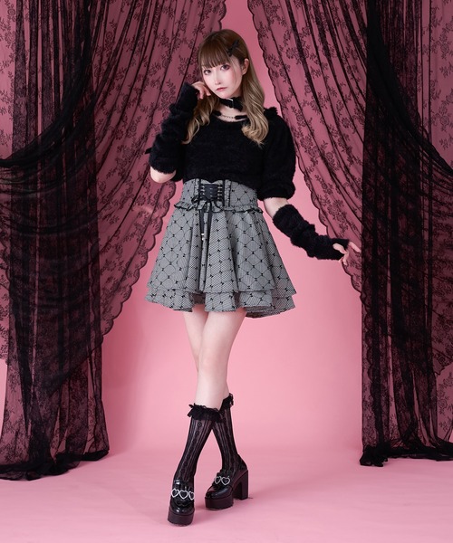 コルセットレースアップフレアスカート（スカート）｜Pal elfy（パル