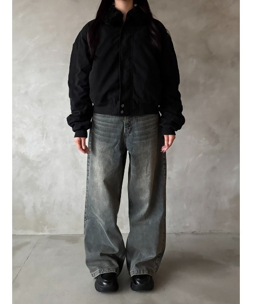 Regen Glanz（レーゲングランツ）の「collar boa blouson/襟ボア