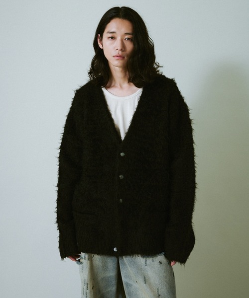 mohair touch super shaggy cardigan / モヘアタッチスーパーシャギー