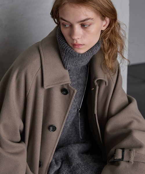 SERACE（セラス）の「【SERACE】2way over melton soutien collar coat