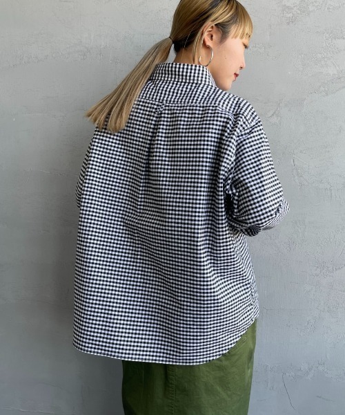 DANTON/ダントン] オックスフォード 丸襟プルオーバーシャツ（シャツ