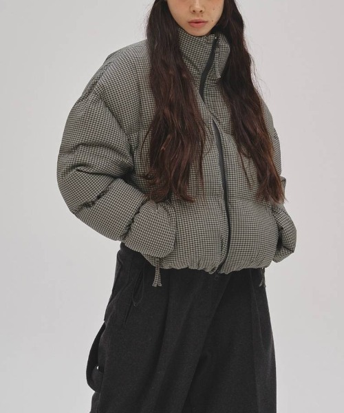 TODAYFUL/トゥデイフル] CHECK DOWN JACKET チェックダウンジャケット
