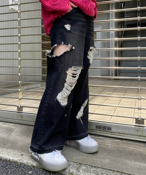 Candy Stripper（キャンディストリッパー）の「CUTTING DAMAGE DENIM
