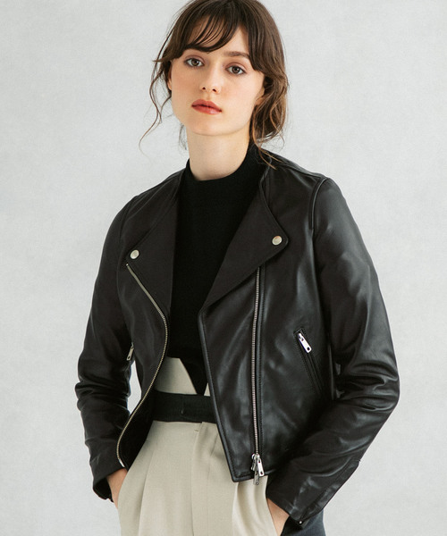 ぴたろさまリクエスト ☆UNITED TOKYO ラムレザーセミダブルライダース