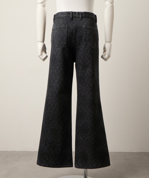GRANCY】Leopard Damage Flare Pants / レオパードダメージフレア