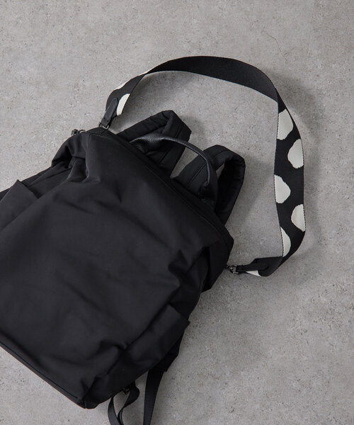 柄ワイドテープリュック＆ショルダーバッグ（バックパック/リュック