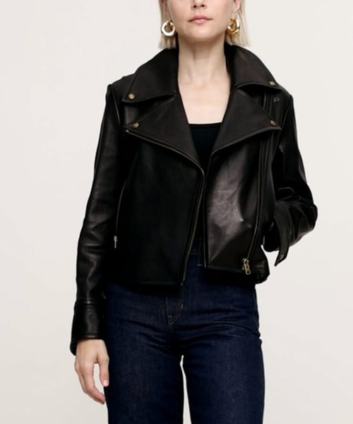 Enola レザー モトジャケット（ライダースジャケット）｜BANANA