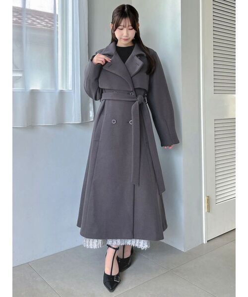 セール】2WAYカラーレディコート（トレンチコート）｜dazzlin