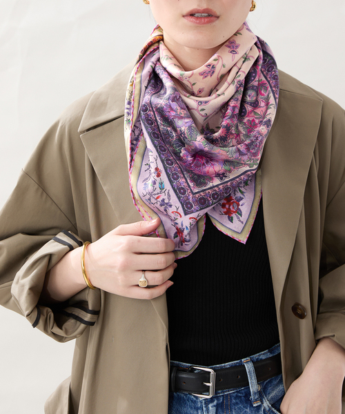セール】PIERRE LOUIS MASCIA （ピエールルイマーシャ）Scarf 90x90cm