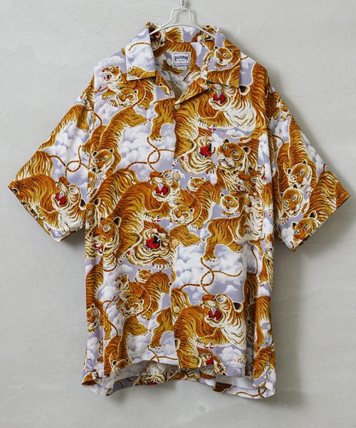 セール】HOUSTON ヒューストン 41022 アロハシャツ 百虎（シャツ