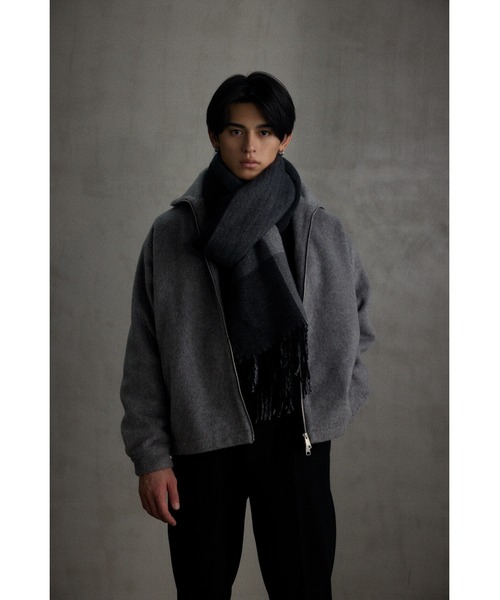 セール】起毛スタンドカラージップアップブルゾン（ブルゾン）｜AZUL