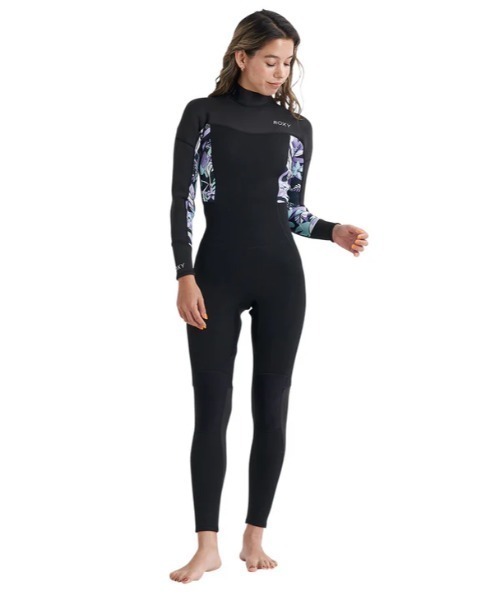 ロキシーフルスーツ Lサイズ ブラック マルチカラー ロキシー