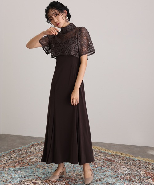 セール】ロング&袖ありフォーマルマーメイドスカート大きいサイズ結婚