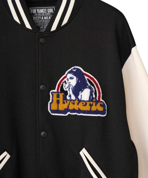 SMOKING GIRLワッペン スタジャン（スタジャン）｜HYSTERIC GLAMOUR