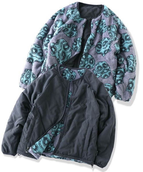 キルトxボアリバーシブルノーカラーJKT | ジムマスター（gym