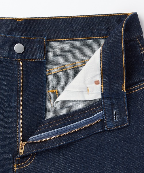 セール】デニムワイドパンツ ダークネイビー（デニムパンツ）｜無印