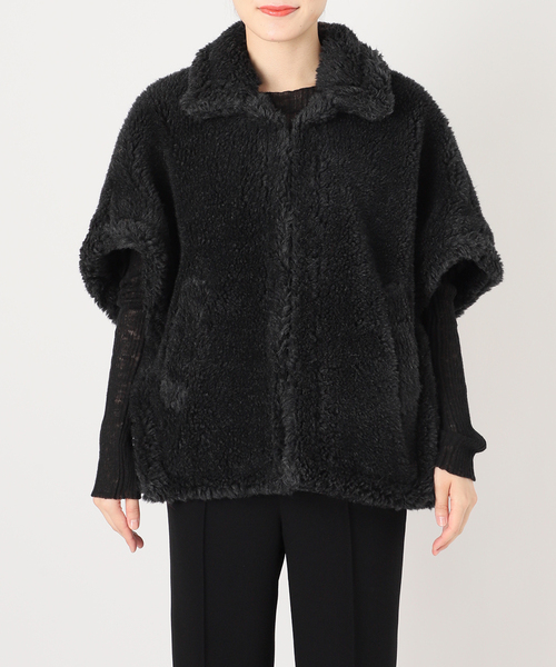 TICCA (ティッカ)＞ウールファーポンチョ✨新品タグ付き TICCA