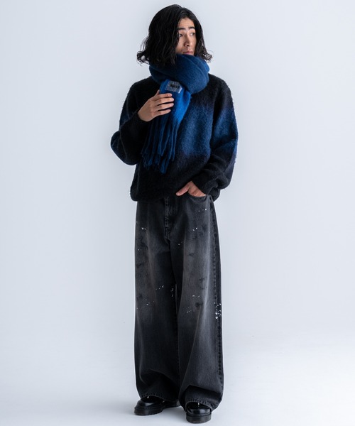 Wool blend gradation knit / ウールブレンドグラデーションニット